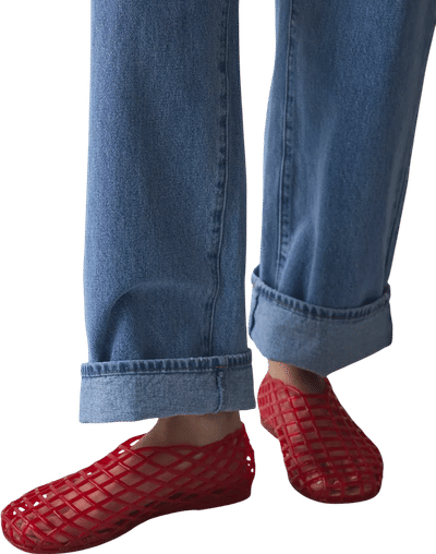 Red Jelly Sandals