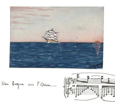 Une barque sur l'océan
