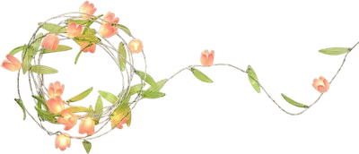 18ct. Pink Flowers LED String Lights
