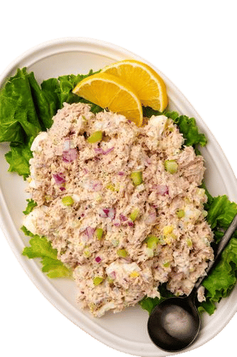 Balsamic vinegar on tuna salad