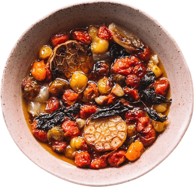 Cherry Tomato Confit with Garlic and Shallots Recipe