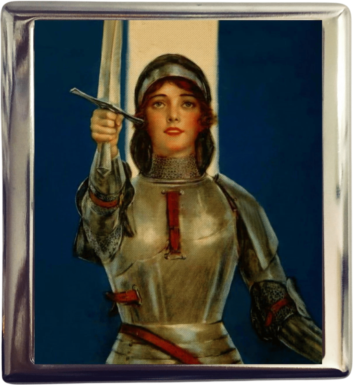 fringepop | joan of arc vintage cigarette/business card case