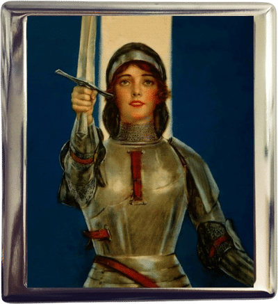 Joan of Arc Vintage Cigarette/Business Card Case