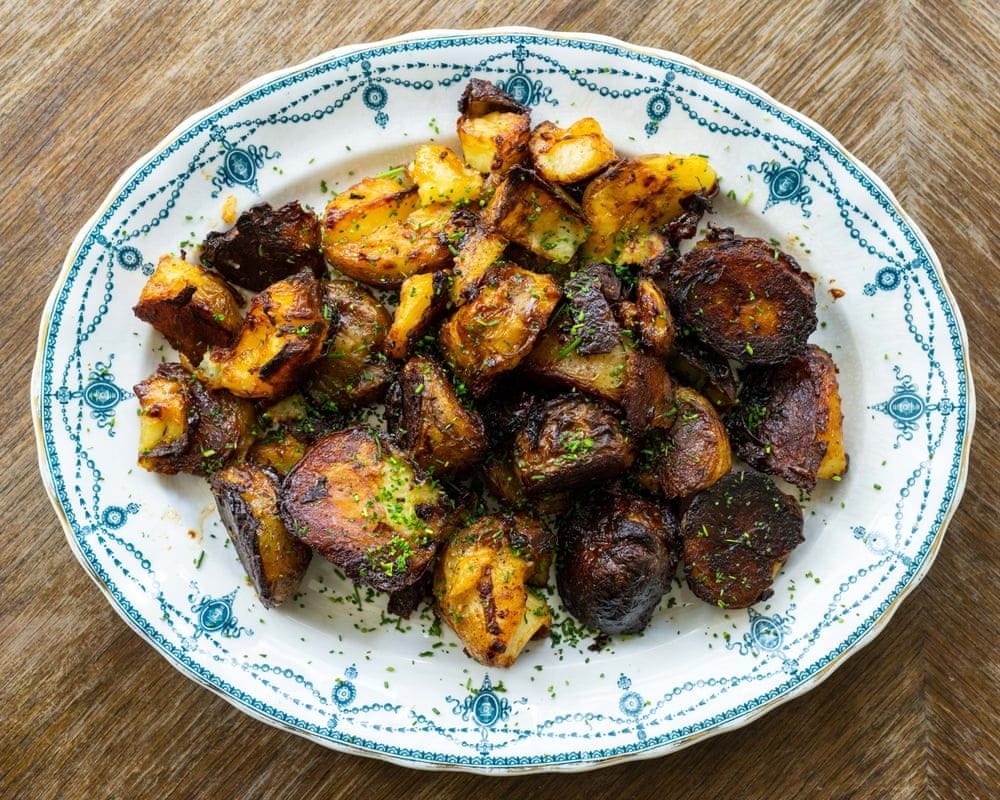 Marmite roast potatoes
