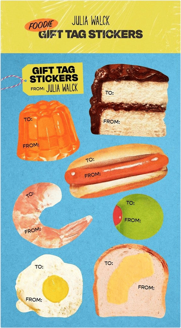 Foodie Gift Tag Stickers