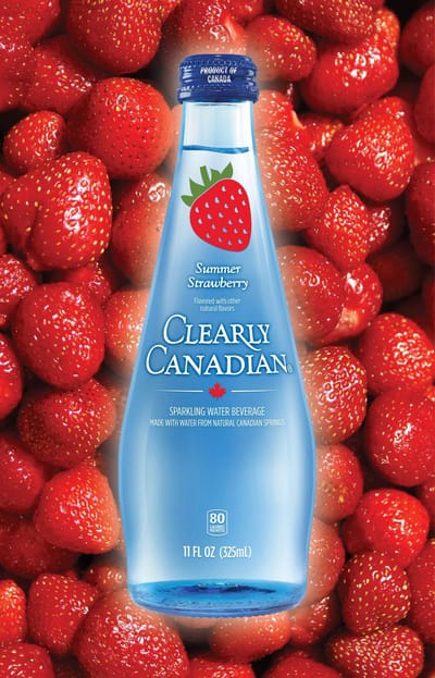 Summer Strawberry Sparkling Water
