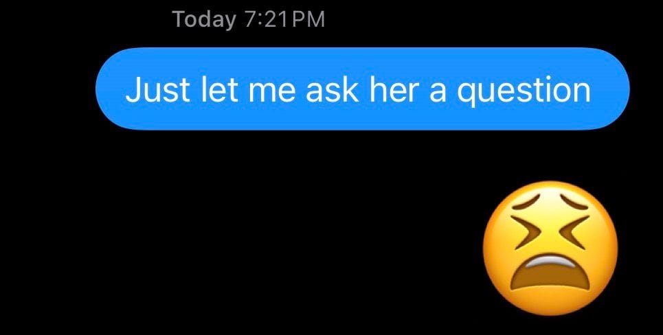 having to go through my sister to contact my 3 yr old niece