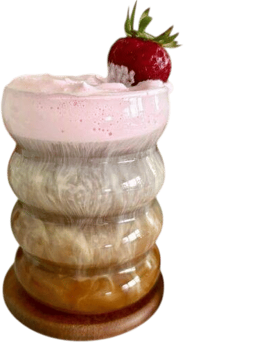 Strawberry Cold Foam Iced Coffee