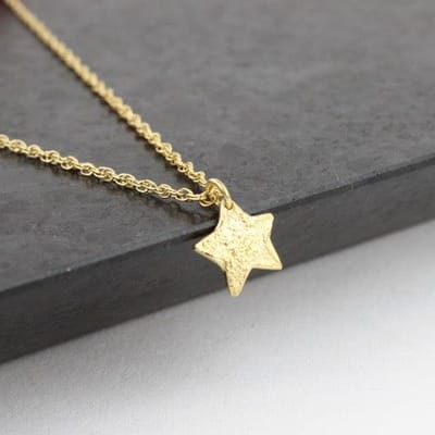 Dusted Gold Star Necklace