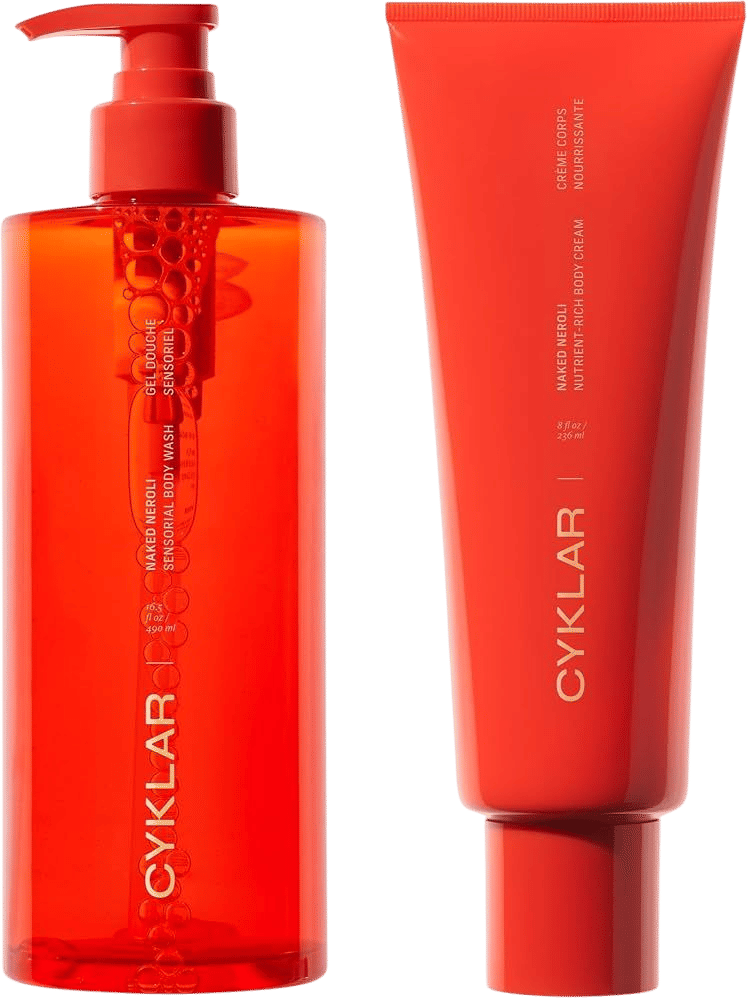 cyklar naked neroli bodywash and lotion
