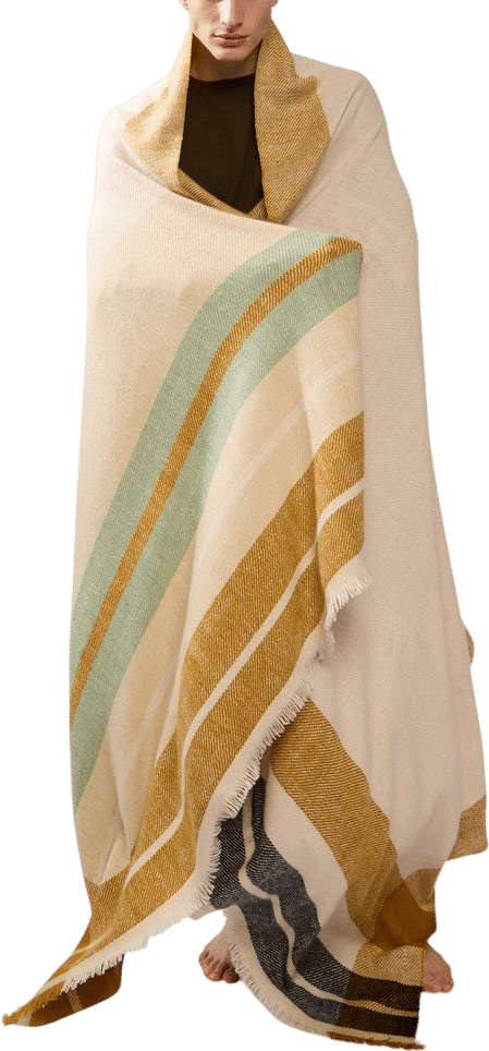 Cashmere Stripe Blanket (106in/2.7m)