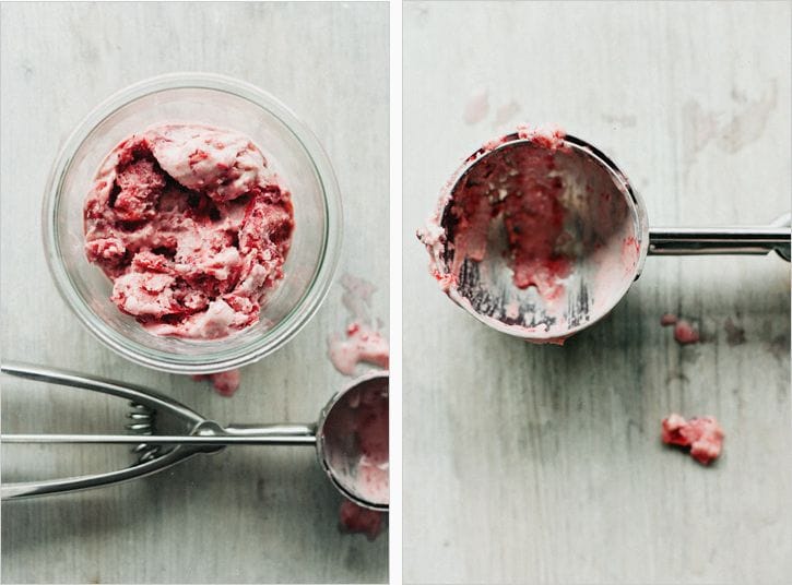 Sprouted Kitchen Roasted Strawberry Coconut Milk Ice Cream