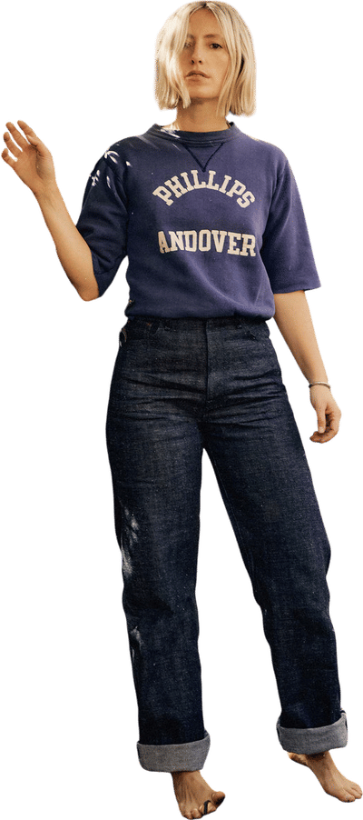 Catherine Indigo Rigid Nep Jeans