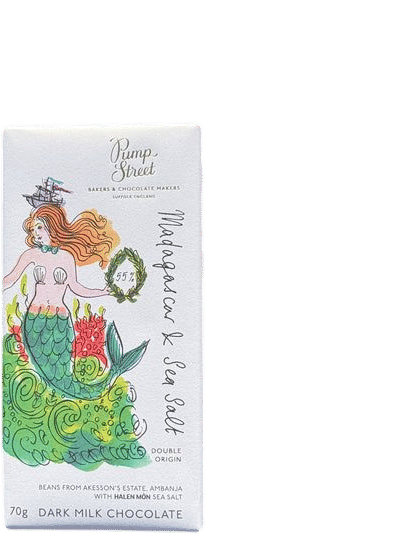 Madagascar & Sea Salt 55% Dark Milk Chocolate Bar