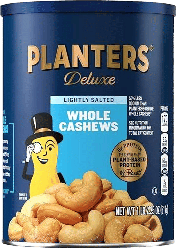 Planters Deluxe Lightly Salted Cashews