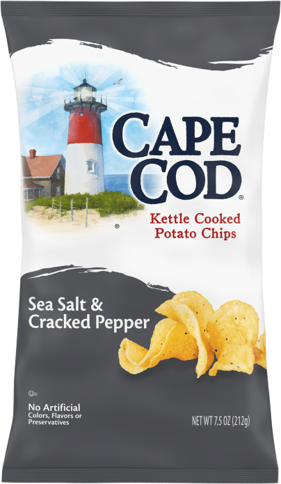 Sea Salt & Cracked Pepper Kettle Cooked Potato Chips