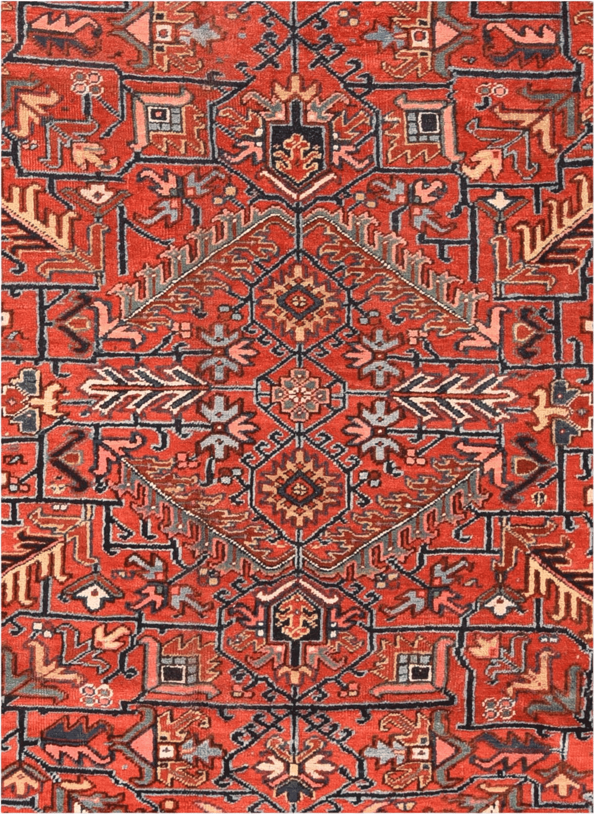 Vintage Heriz Rug 7'8" x 11'0"