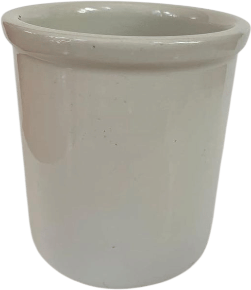 Hall China 302 White Stoneware Crock Utensil Holder