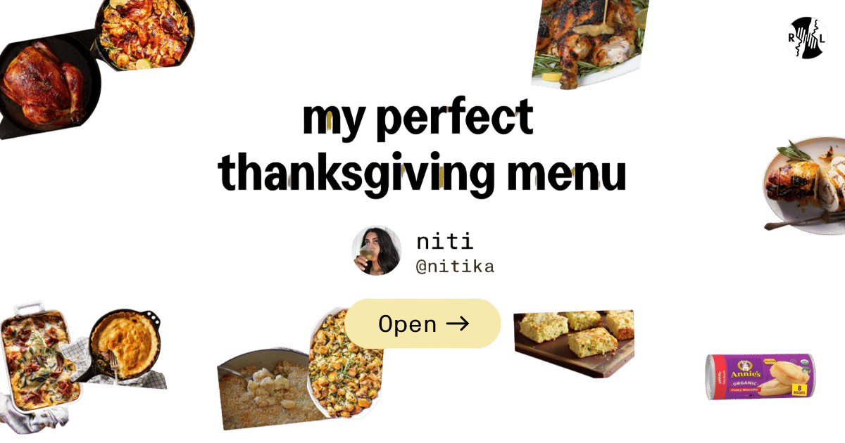 My Perfect Thanksgiving Menu