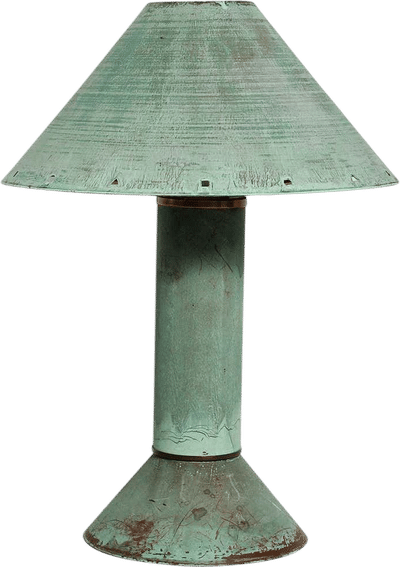 Patinated Copper Table Lamp