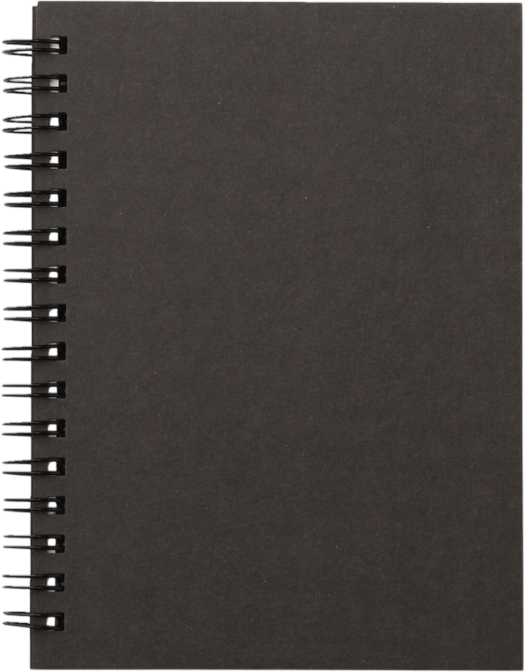 MUJI A6 Recycled Paper Blank Notebook - Dark Gray