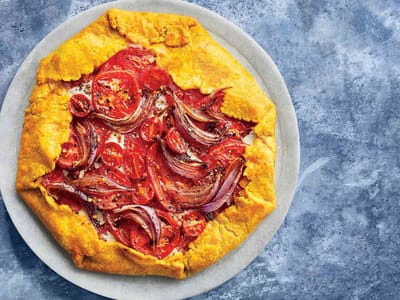 Roasted Curry Tomato Pie Recipe