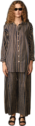 Pinstripe Printed Set