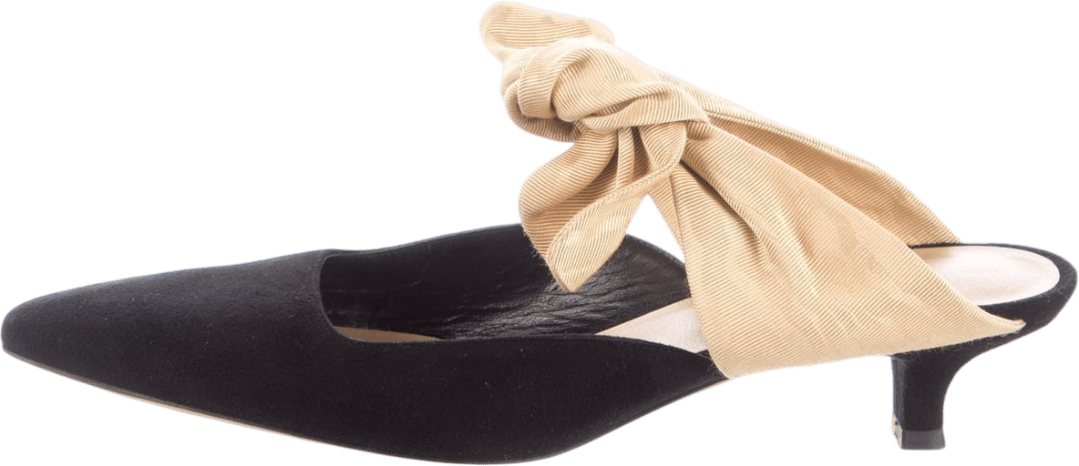 Suede Bow Mules