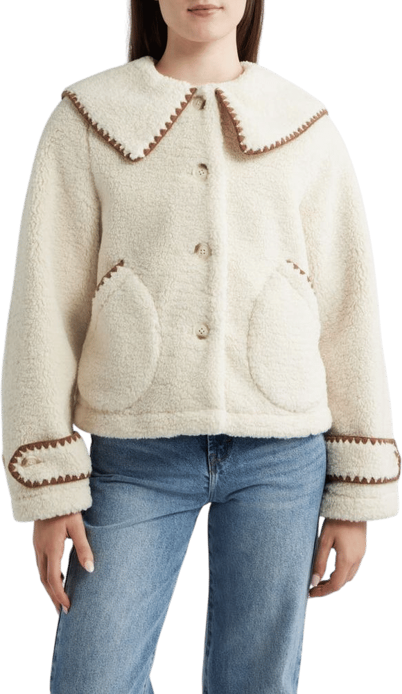 UGG® Nikia Fleece Jacket (Women) | Nordstrom