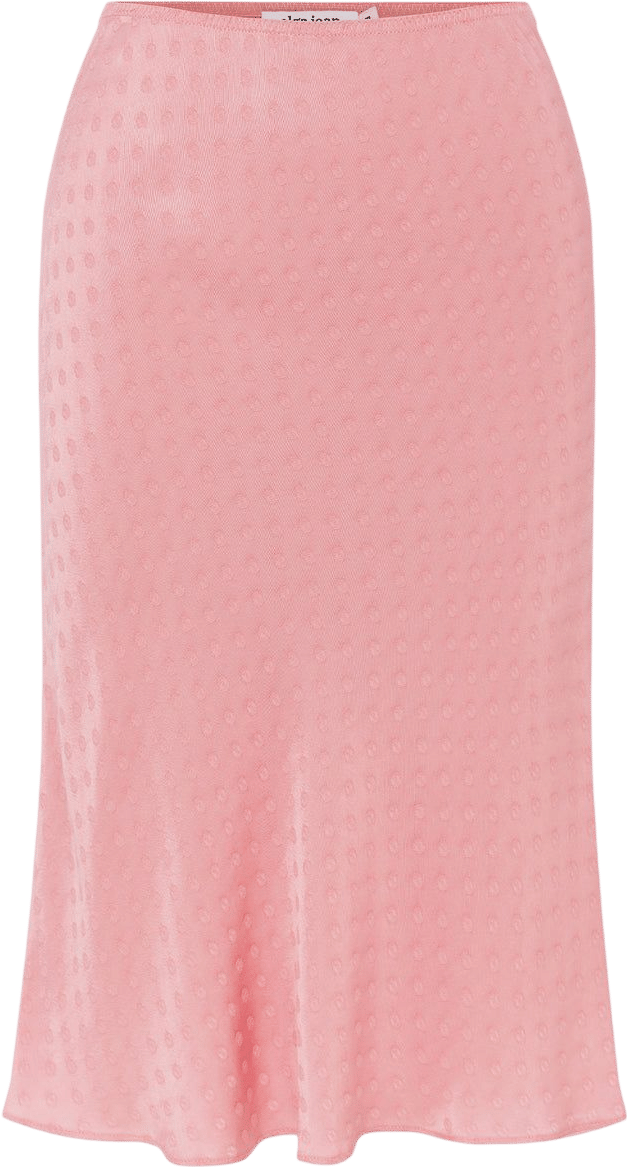 Bias Knee Skirt Jacquard Rosa