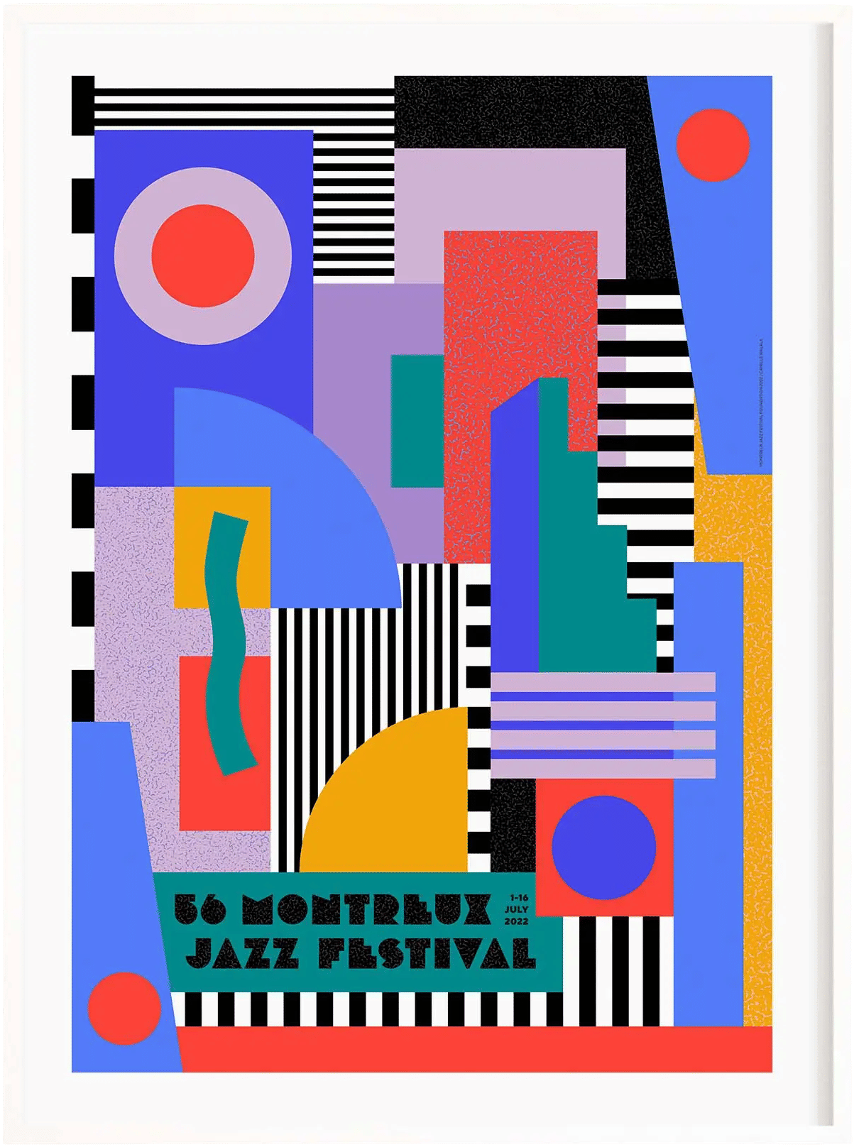 Montreux Jazz Festival Poster (2022) by Camille Walala
