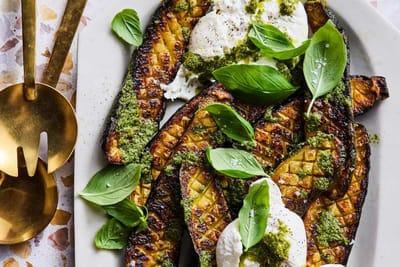 Thomas Keller's Zucchini with Burrata and Pesto Recipe