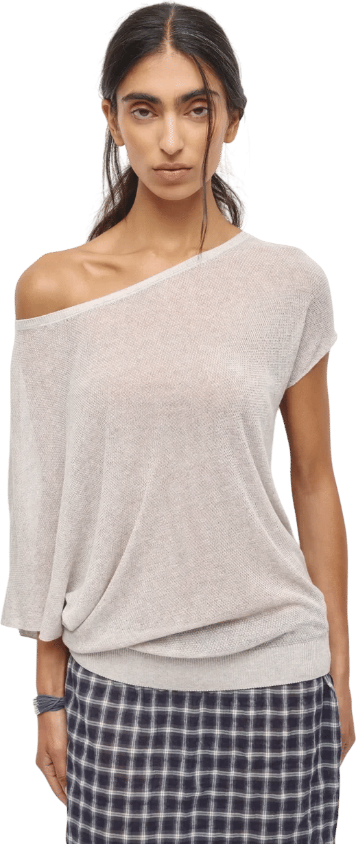 Kotn Sheer Asymmetrical Sweater