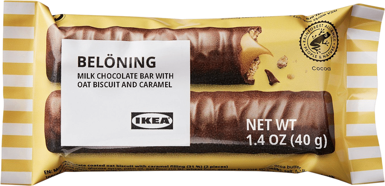 IKEA Belöning Milk Chocolate Bar, Oat and Caramel