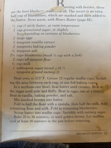 Easy Blueberry Muffins Recipe