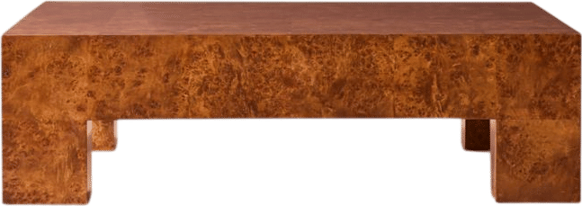 Scatola Square Burl Wood Coffee Table
