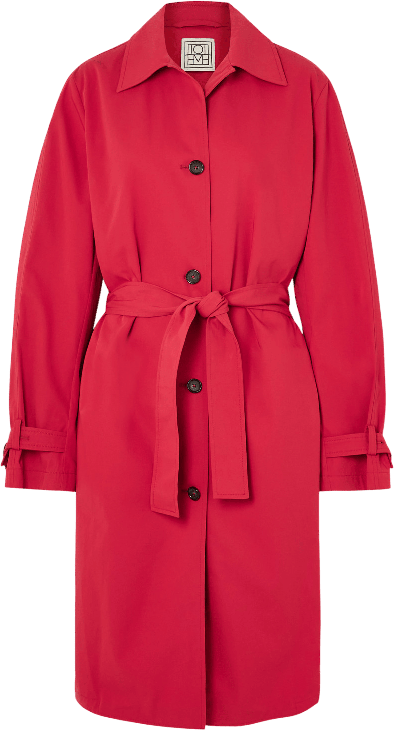 TOTEME | Organic Cotton Trench Coat - Red