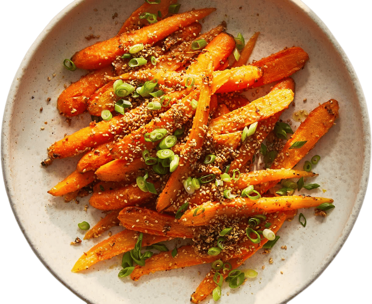 Glazed Carrots with Miso and Sesame