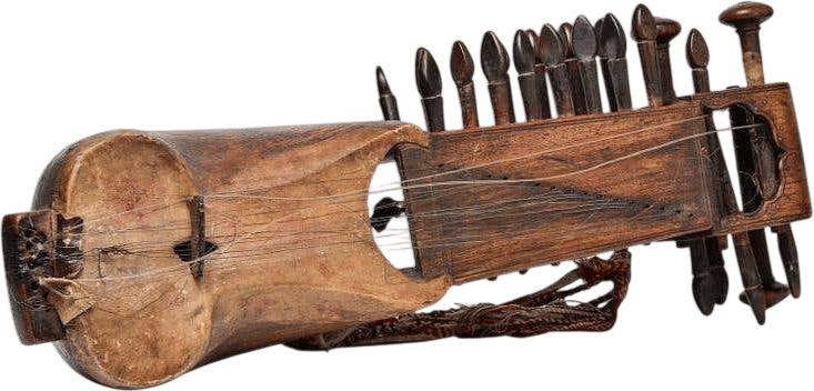 Old Rare Afghan Musical Instrument like a Sculpture