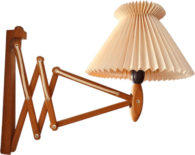 Danish Oak and Plastic Sconce