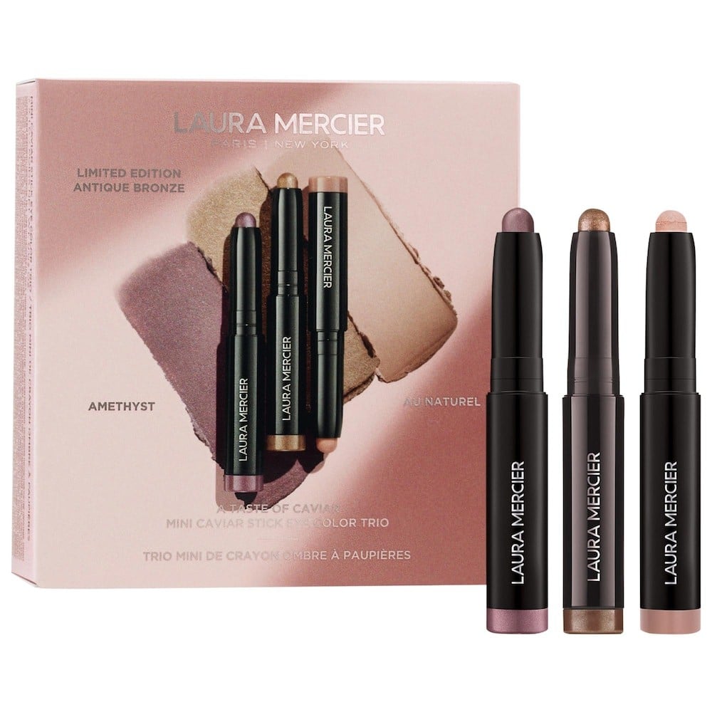 Laura Mercier A Taste of Caviar Mini Caviar Stick Eye Shadow Trio Gift Set
