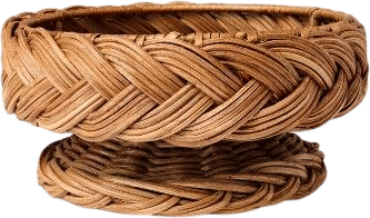 Braided Woven Rattan Wine Coaster