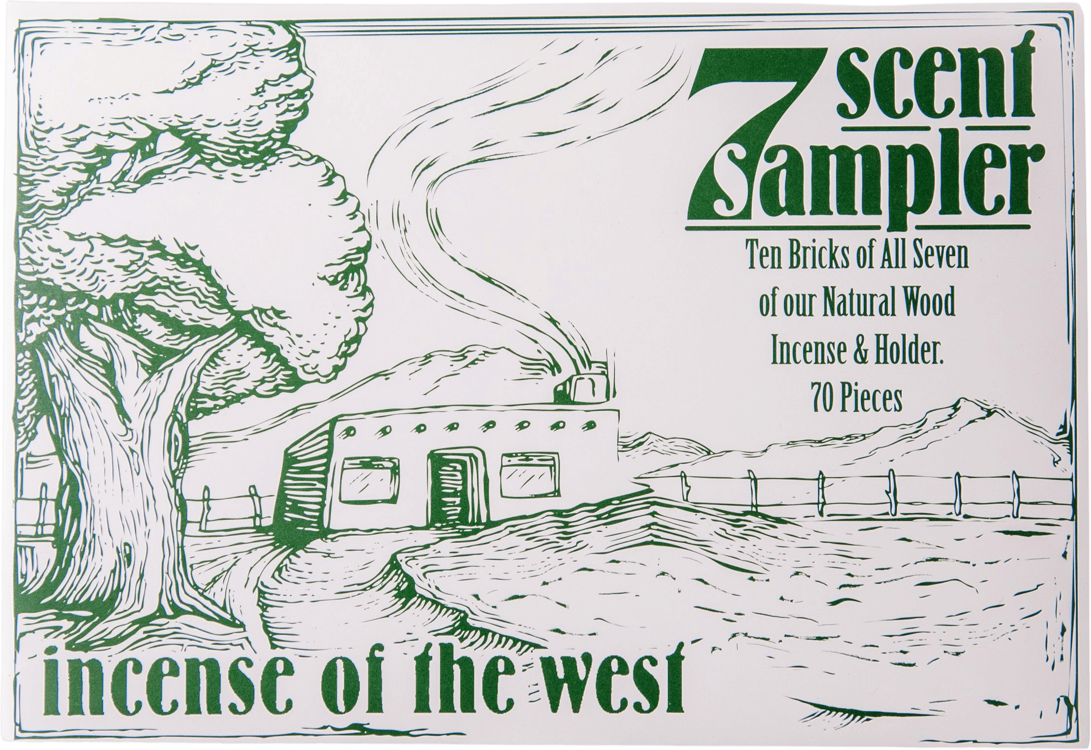 Wood incense sampler