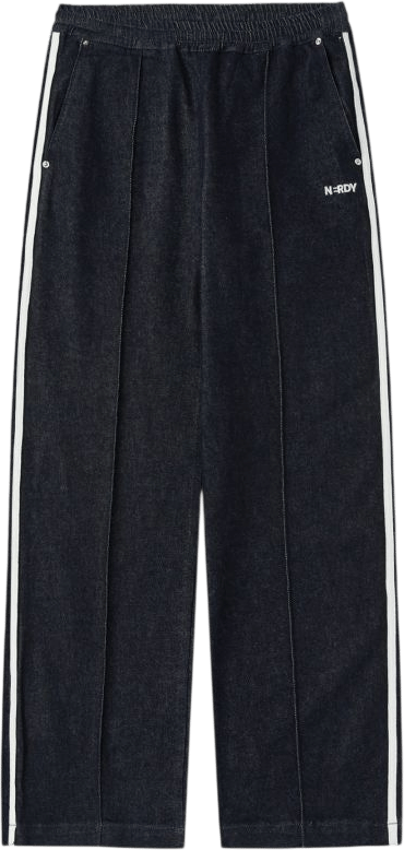 SeoulSeoul NERDY Denim Track Pants Navy