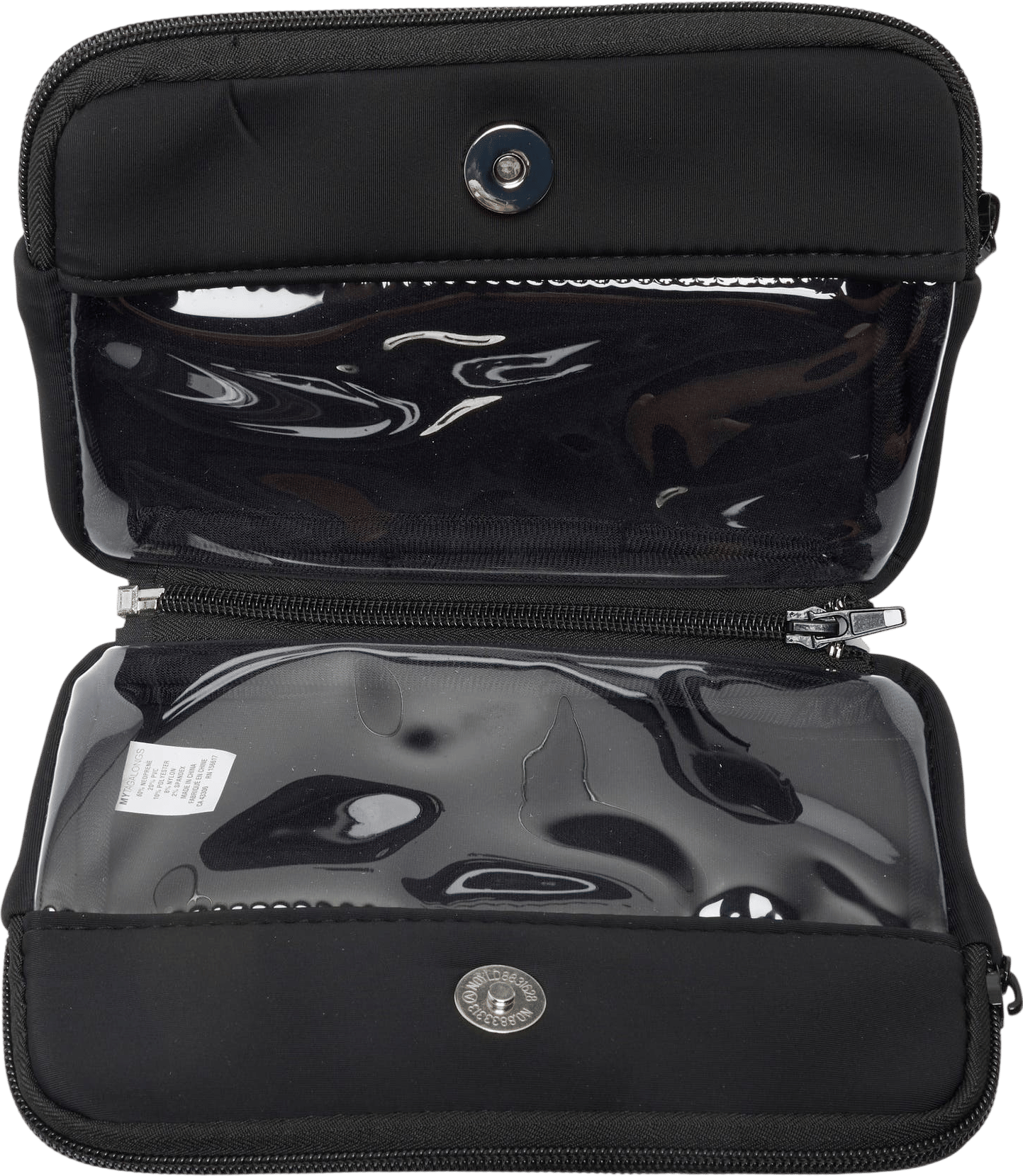 MYTAGALONGS Double Zip Easy View Zip Pouch