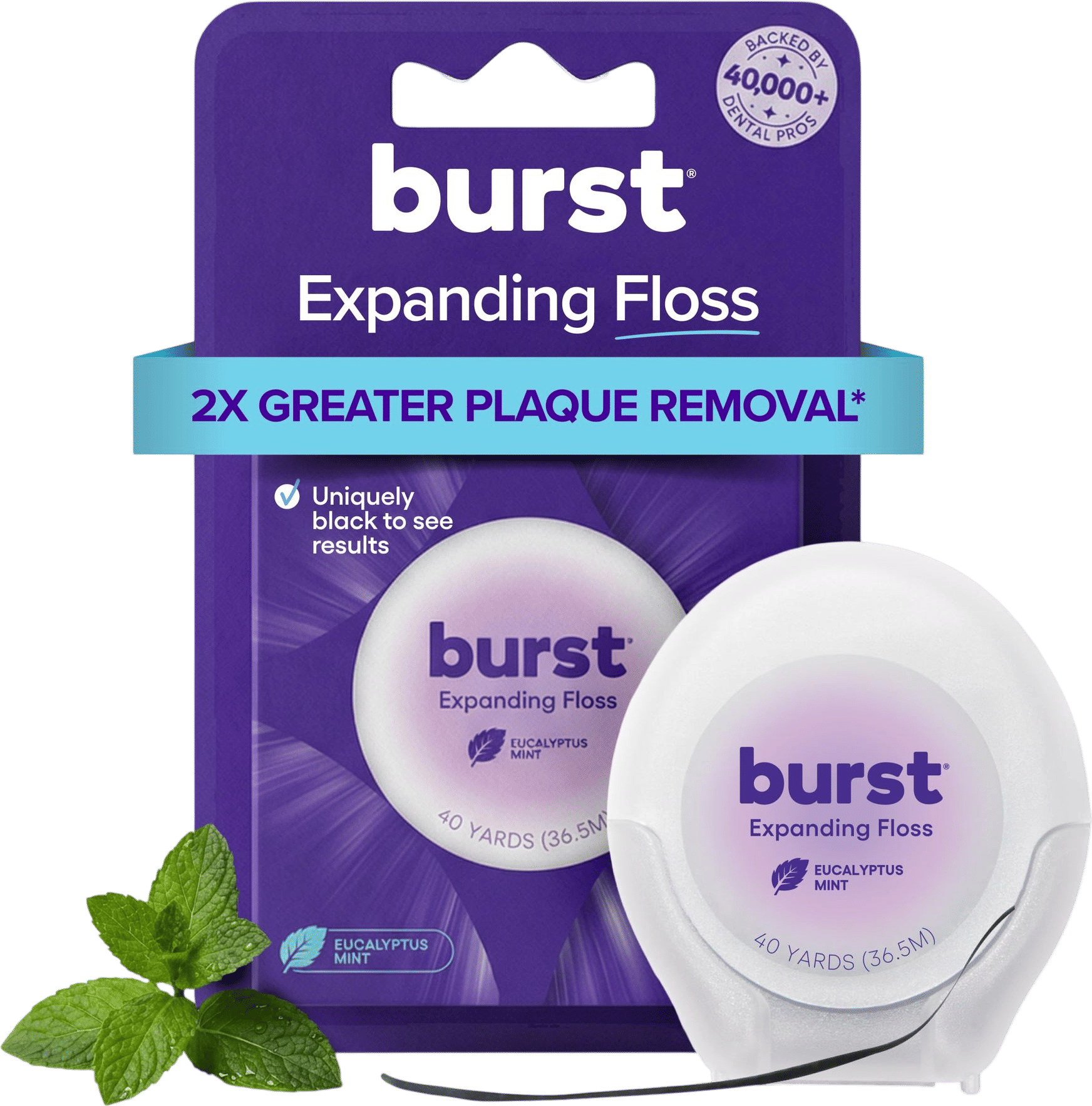 Burst expanding floss