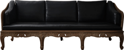 Hand Carved Three Seat Gustavian Sofa