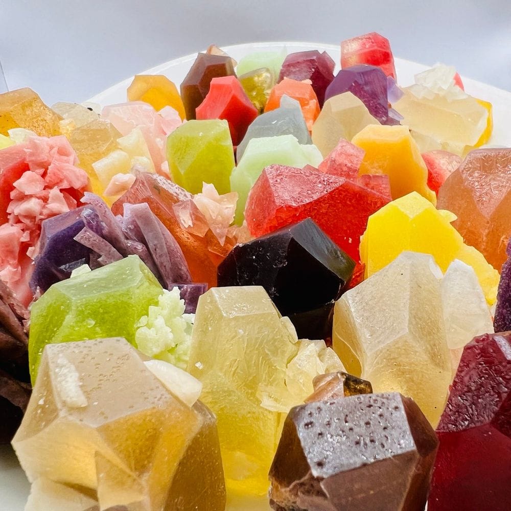Kohakuto Crystal Candy: Vegan Edible Gemstones, Handmade Wagashi - Etsy
