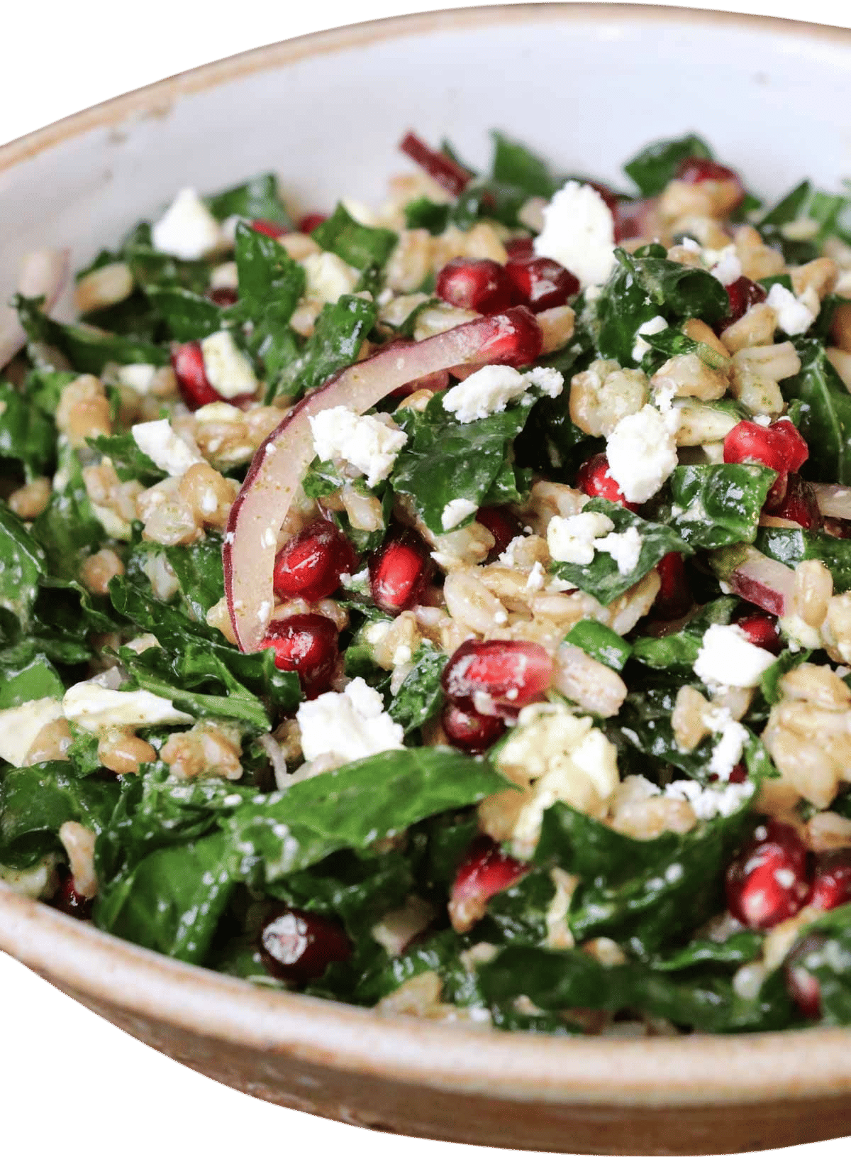 Farro, Feta & Pom Salad