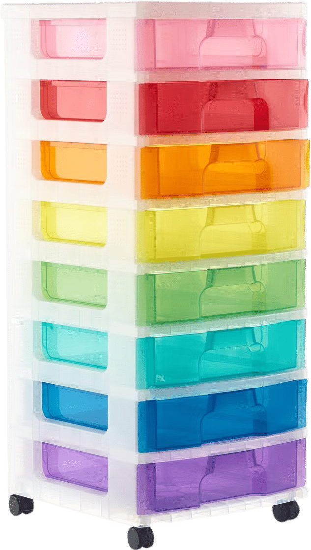 Rainbow Rolling Cart